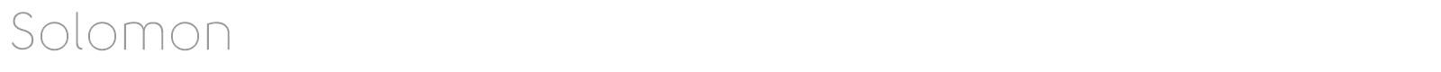 SOLOMON font preview
